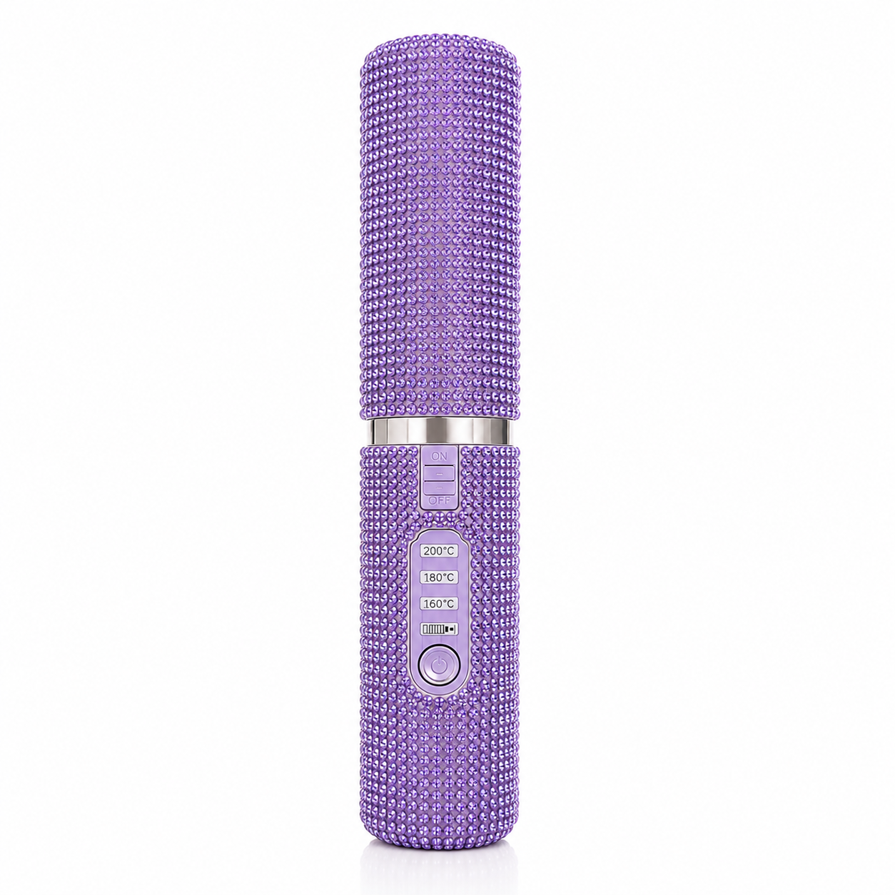 Dimaelle™ Wireless Mini Hair Straightener – Pink Purple Diamonds