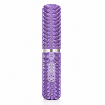 Dimaelle™ Wireless Mini Hair Straightener – Pink Purple Diamonds