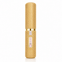 Dimaelle™ Wireless Mini Hair Straightener – Gold Diamonds