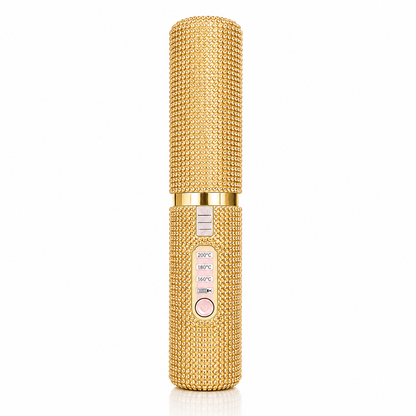Dimaelle™ Wireless Mini Hair Straightener – Gold Diamonds